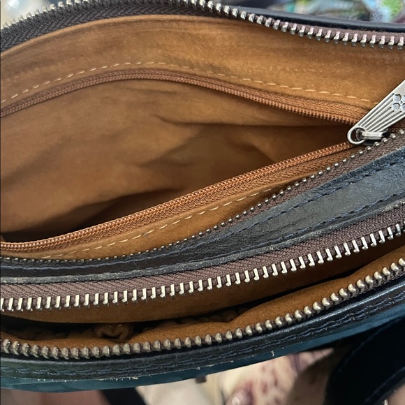 Patricia Nash Camila Nubuck Leather Hobo Bag Midnight Blue - Picture 2 of 10